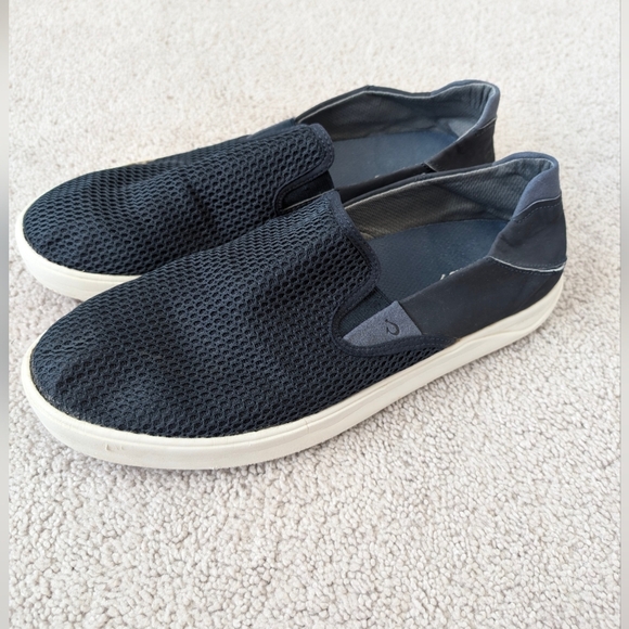 OLUKAI Lae'ahi Men's Slip On Sneakers Size 13 Blue Mesh Loafer Casual Slide On - Picture 1 of 10